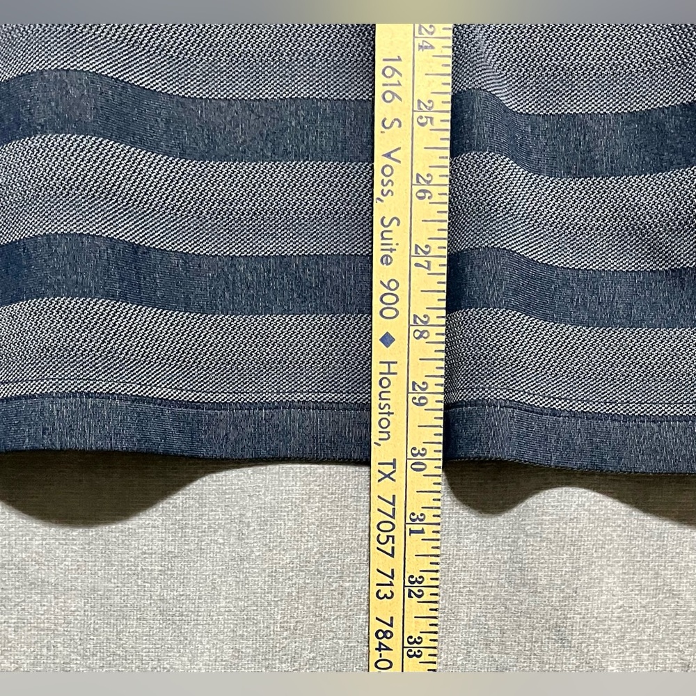 Adidas Men's Navy‎ And Grey Striped Polo Shirt - Picture 6 of 8